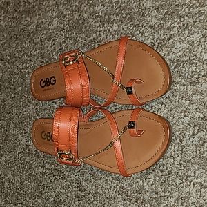G by Guess Los Angeles Sandals - Orange NWOT